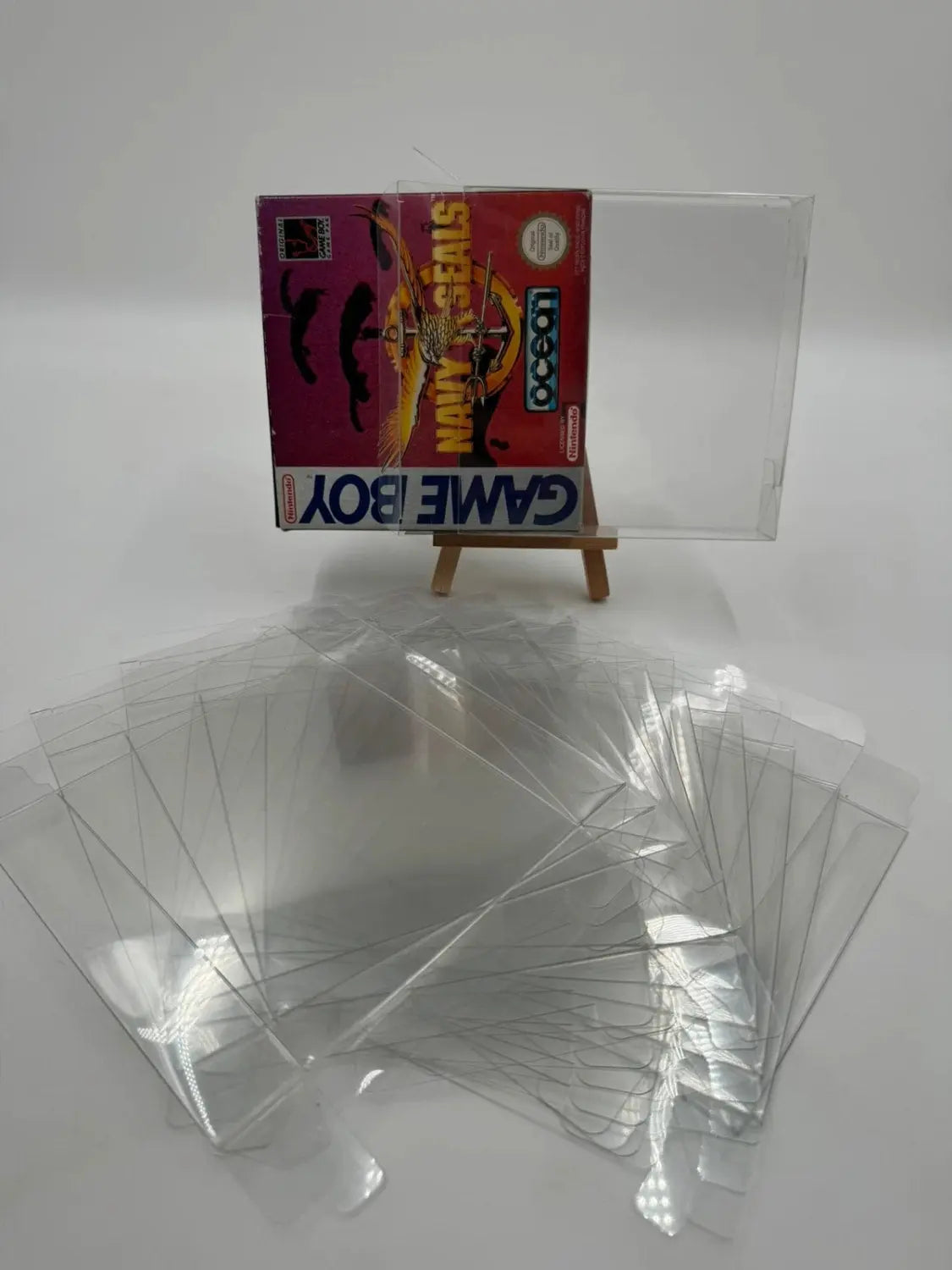 10X Boitier de protection plastique pour jeux Super Famicom ( Crystal Box ) SNES Sfc Nintendo (Copie) Retro CASH