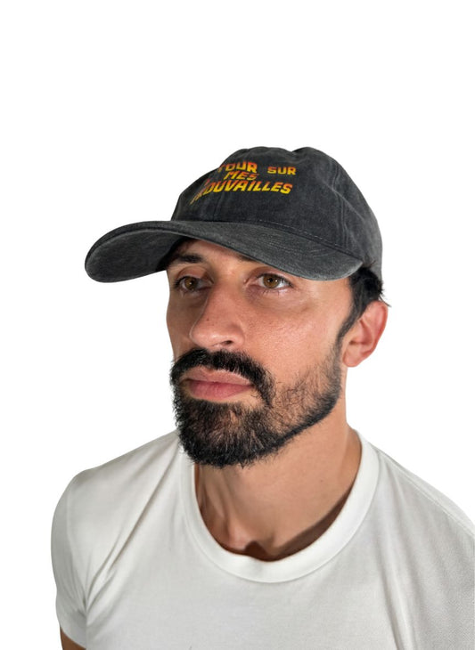 Casquette Dad Hat Vintage "RETRO CASH" - 100% Coton - Customisation Artisanale Retro Cash