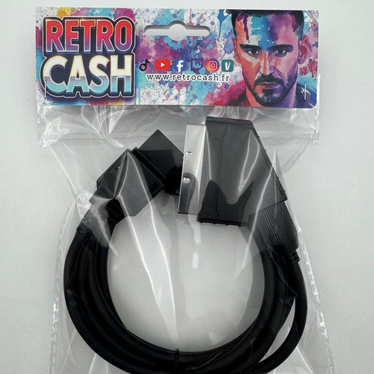 Cable Peritel Audio/Video Compatible avec la Console de Jeu Nintendo NES Retro CASH
