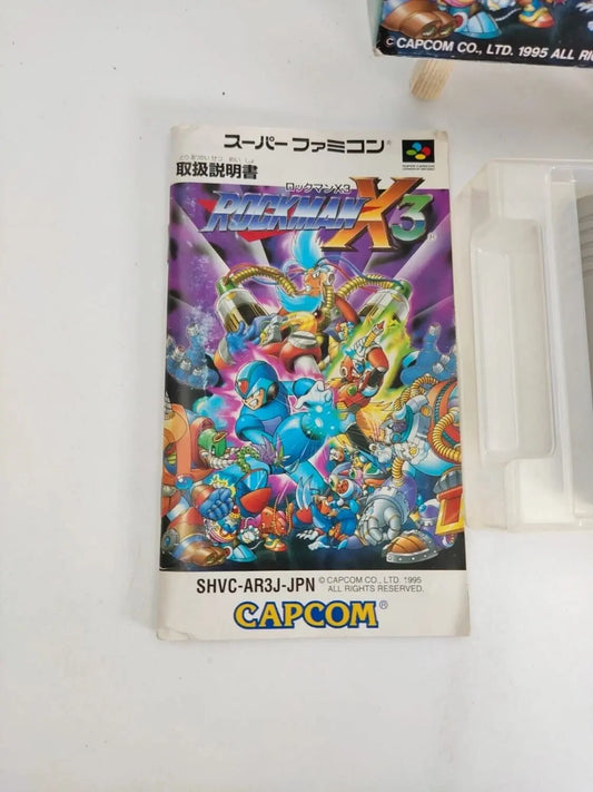 Rockman X3 Super Famicom Megaman Capcom 1995 Japan Boxed sfc shvc-AR3J-jpn - Retro Cash
