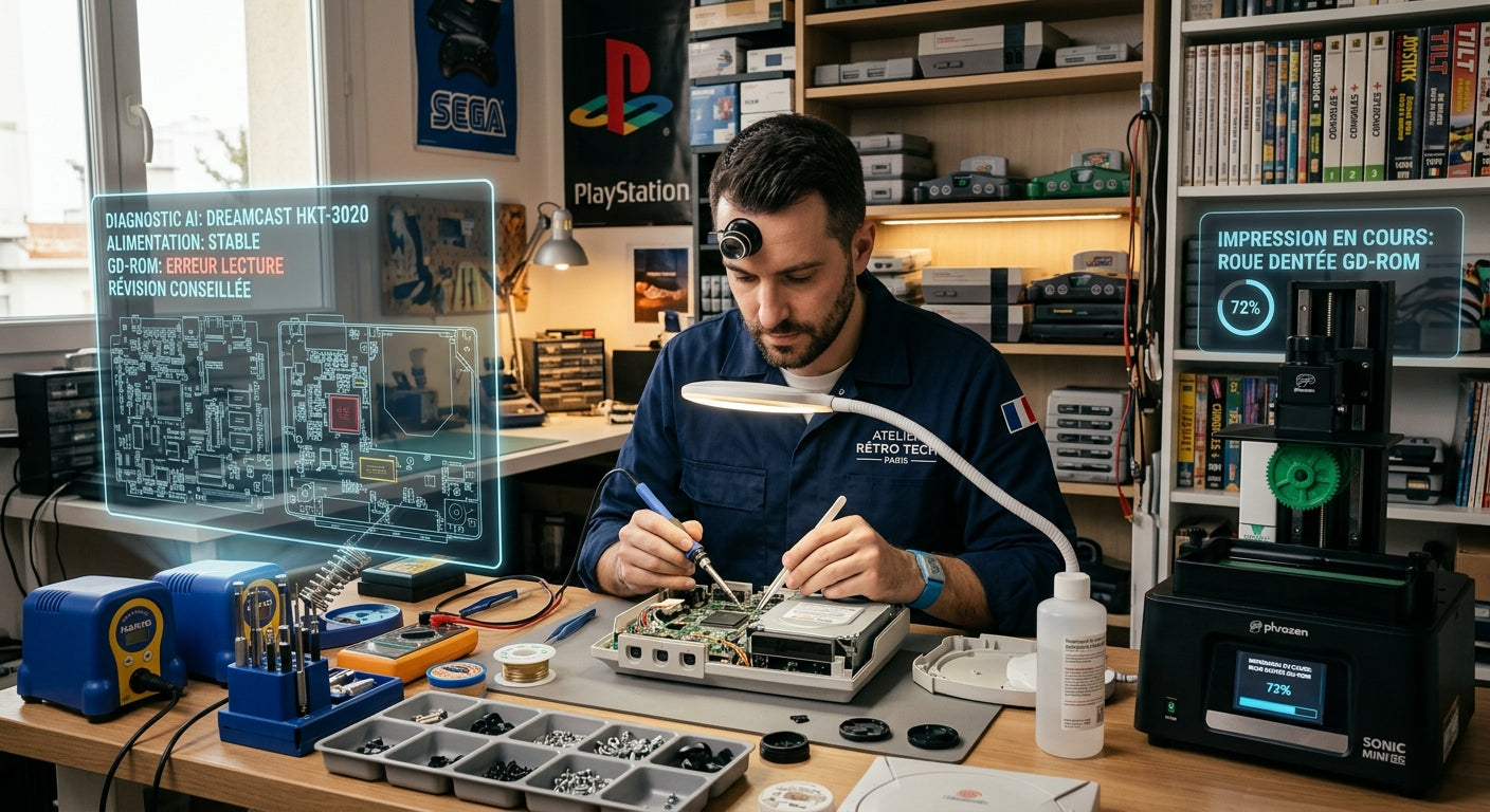 L'Art de la Réparation Rétro en 2026 : Quand l'IA et l'Impression 3D Sauvent Nos Consoles Oubliées Retro Cash
