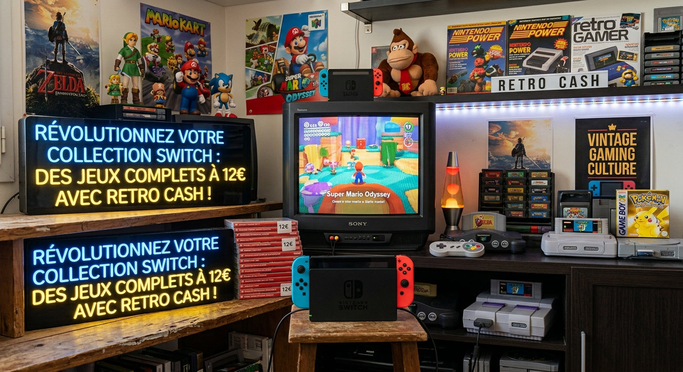 Révolutionnez Votre Collection Switch : Des Jeux Complets à 12€ avec Retro Cash ! Retro Cash