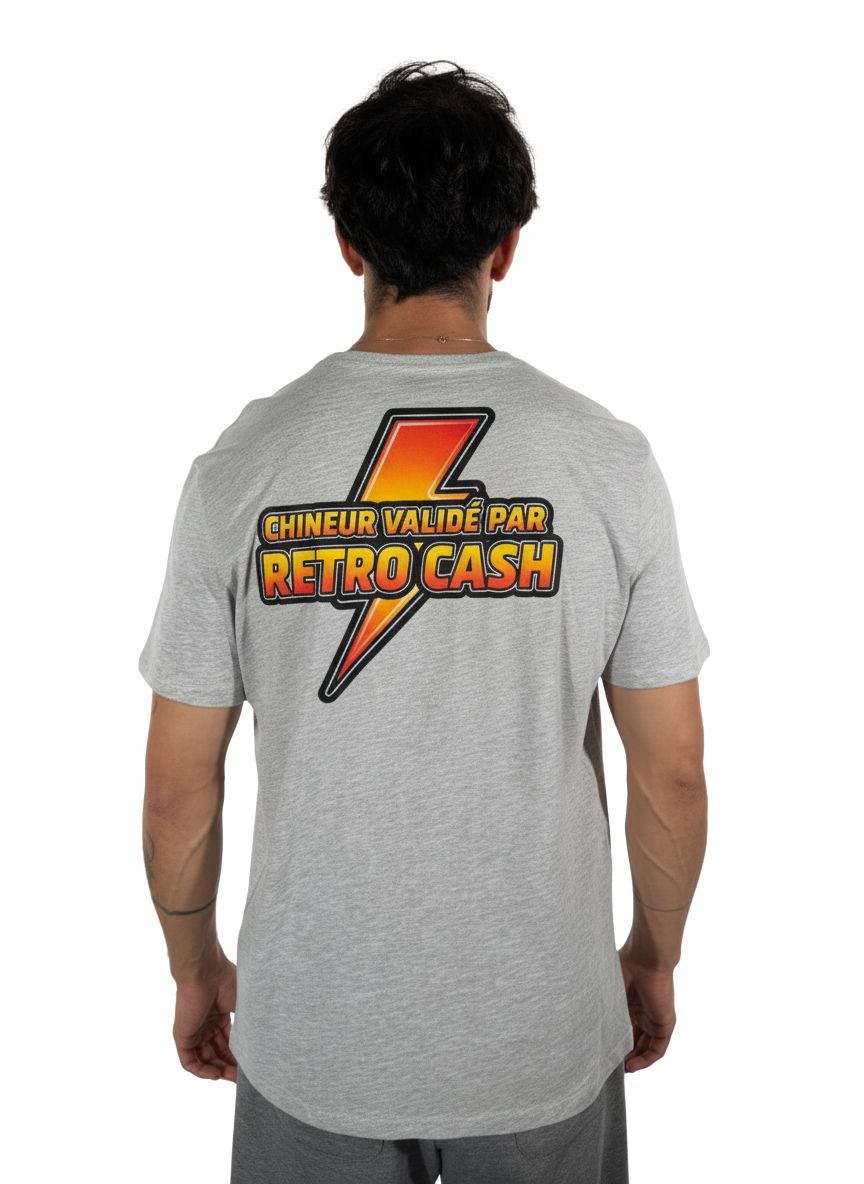 T-Shirt Customisé "CHINEUR VALIDÉ PAR RETRO CASH" - Édition Limitée (20 exemplaires) Retro CASH