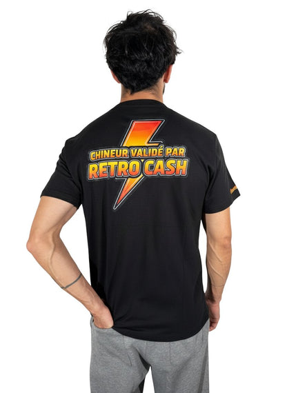 T-Shirt Customisé "CHINEUR VALIDÉ PAR RETRO CASH" - Édition Limitée (20 exemplaires) Retro CASH
