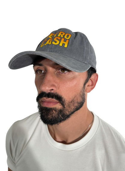 Casquette Dad Hat Vintage "RETRO CASH" - 100% Coton - Customisation Artisanale Retro Cash