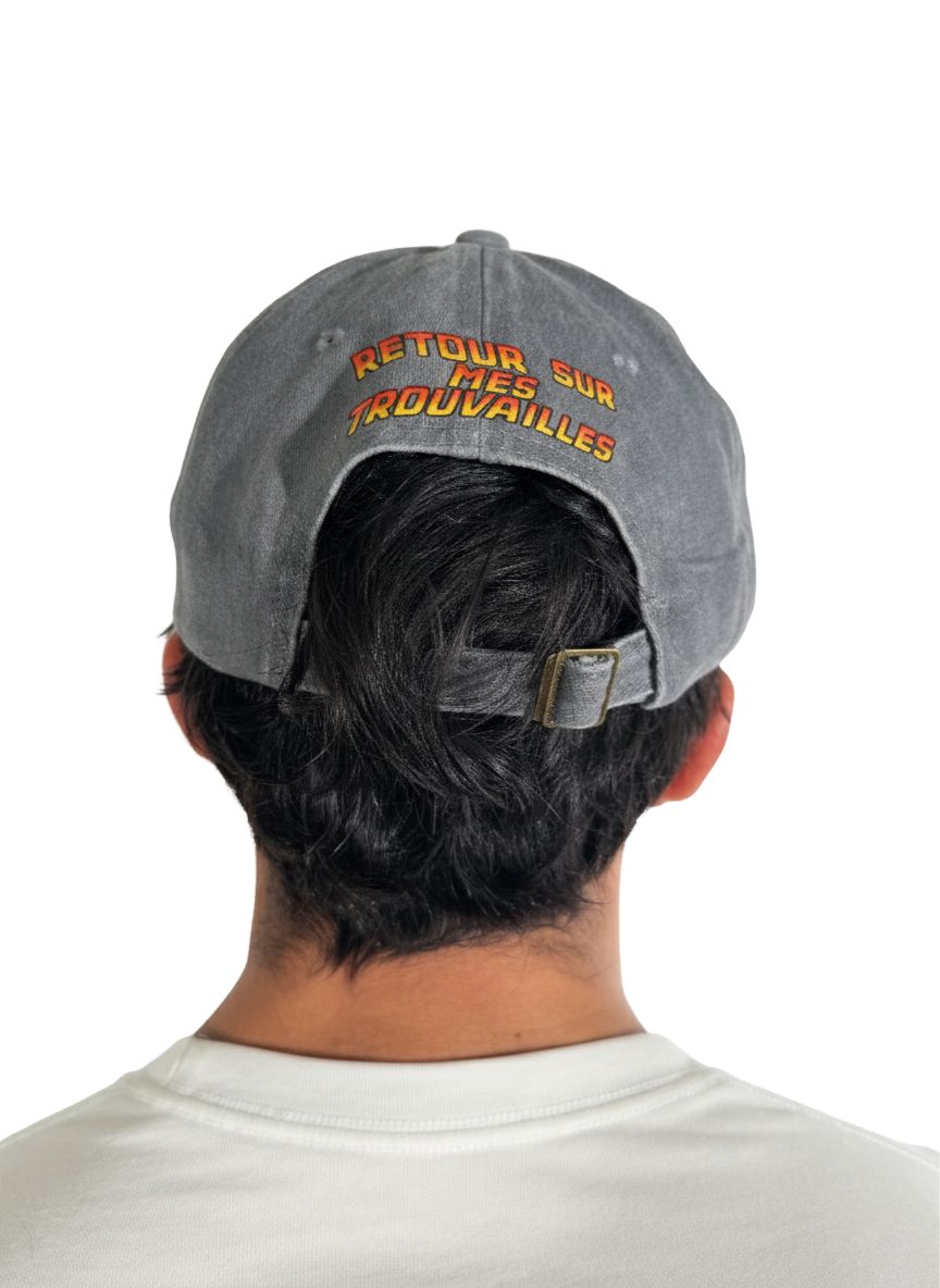 Casquette Dad Hat Vintage "RETRO CASH" - 100% Coton - Customisation Artisanale Retro Cash