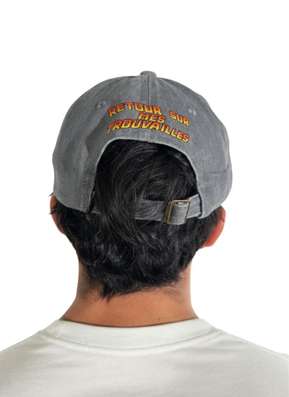 Casquette Dad Hat Vintage "RETRO CASH" - 100% Coton - Customisation Artisanale Retro Cash