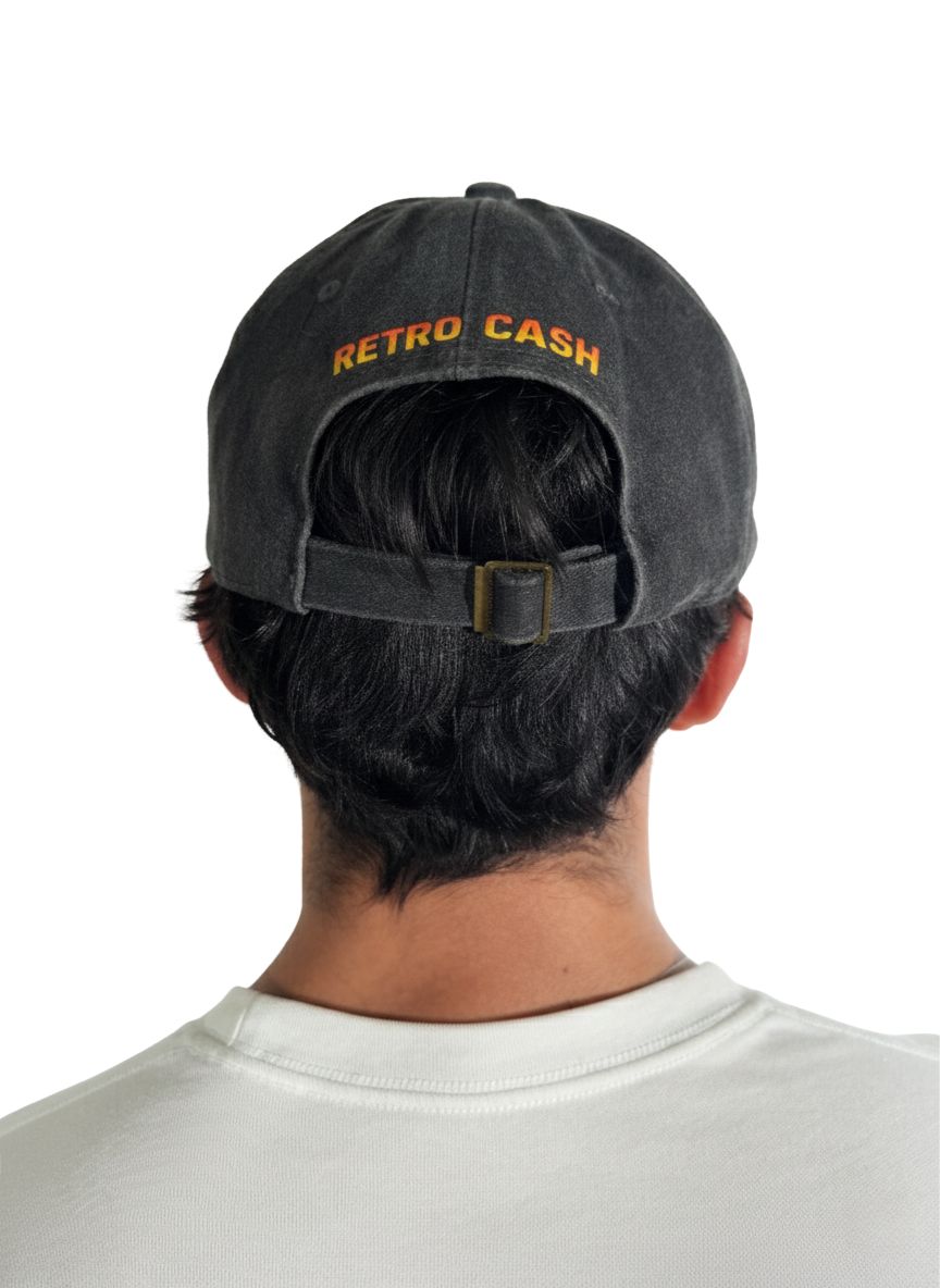 Casquette Dad Hat Vintage "RETRO CASH" - 100% Coton - Customisation Artisanale Retro Cash