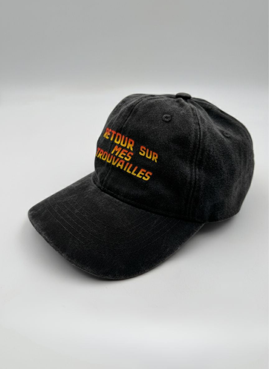 Casquette Dad Hat Vintage "RETRO CASH" - 100% Coton - Customisation Artisanale Retro Cash