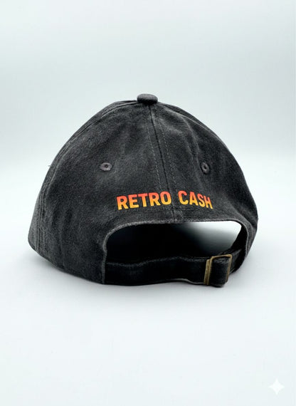 Casquette Dad Hat Vintage "RETRO CASH" - 100% Coton - Customisation Artisanale Retro Cash