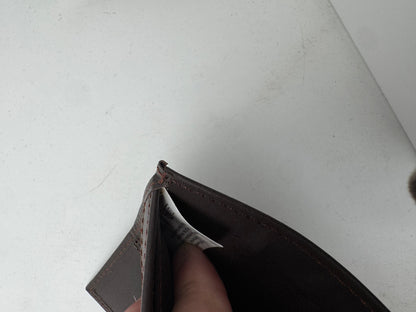 Portefeuille Retro Cash officiel – 100% cuir – Marron foncé texturé – Avec boîte Retro Cash