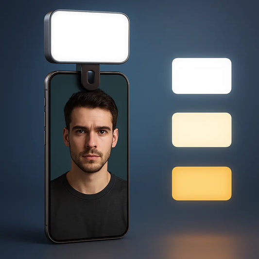 Lampe de vlogging  LED pour iPhone Mini LED  Rechargeable Retro Cash