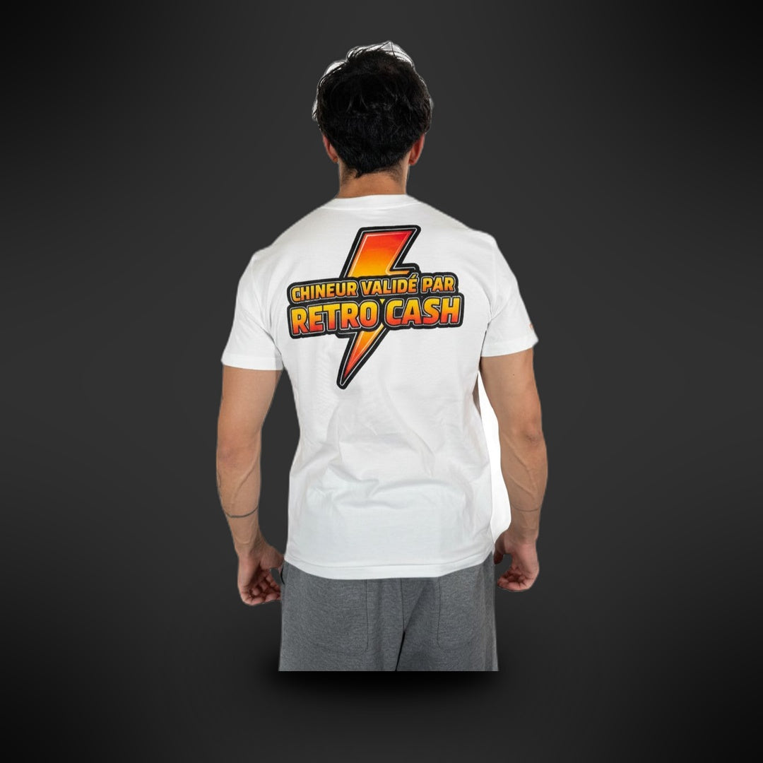 T-Shirt Customisé "CHINEUR VALIDÉ PAR RETRO CASH" - Édition Limitée (20 exemplaires) Retro CASH