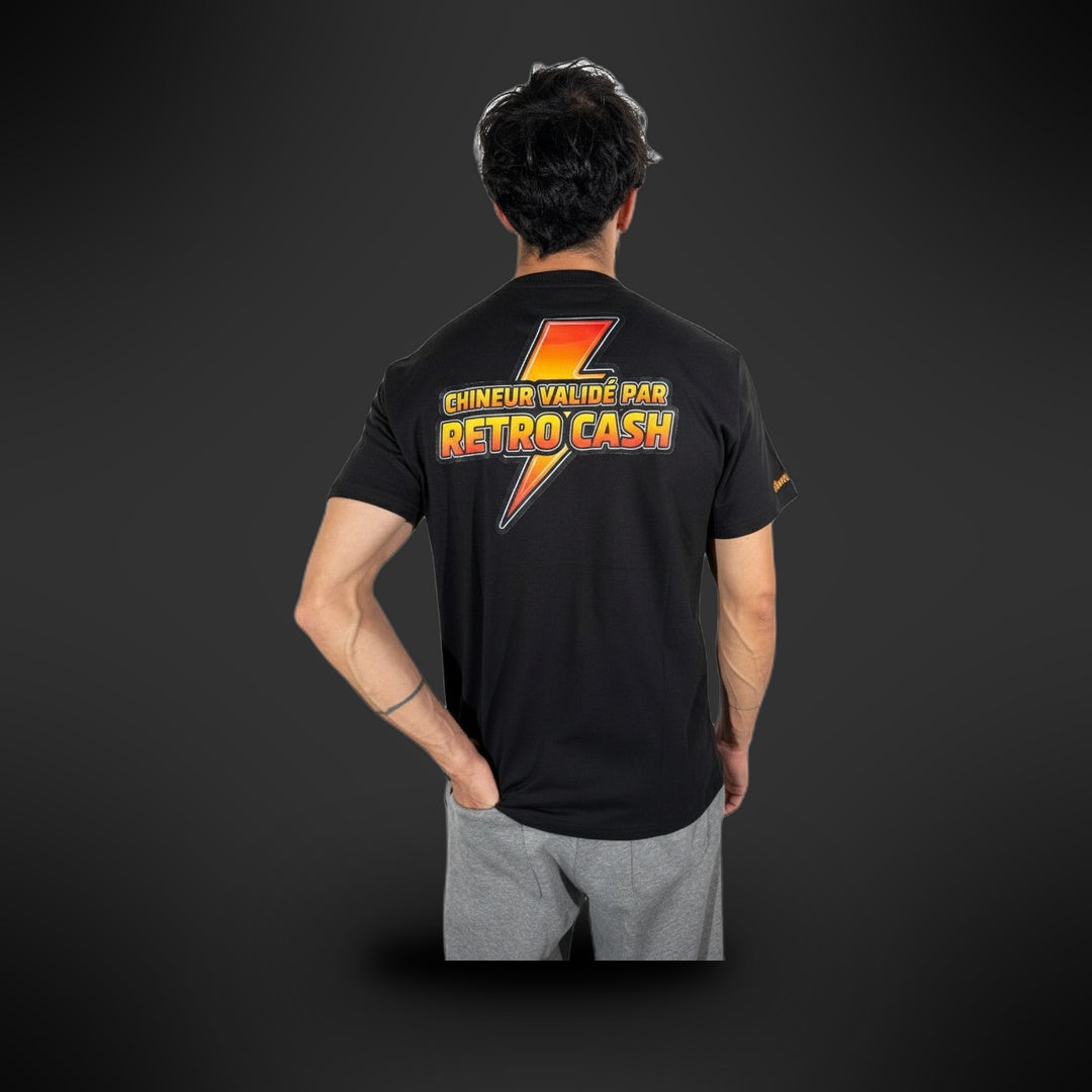T-Shirt Customisé "CHINEUR VALIDÉ PAR RETRO CASH" - Édition Limitée (20 exemplaires) Retro CASH