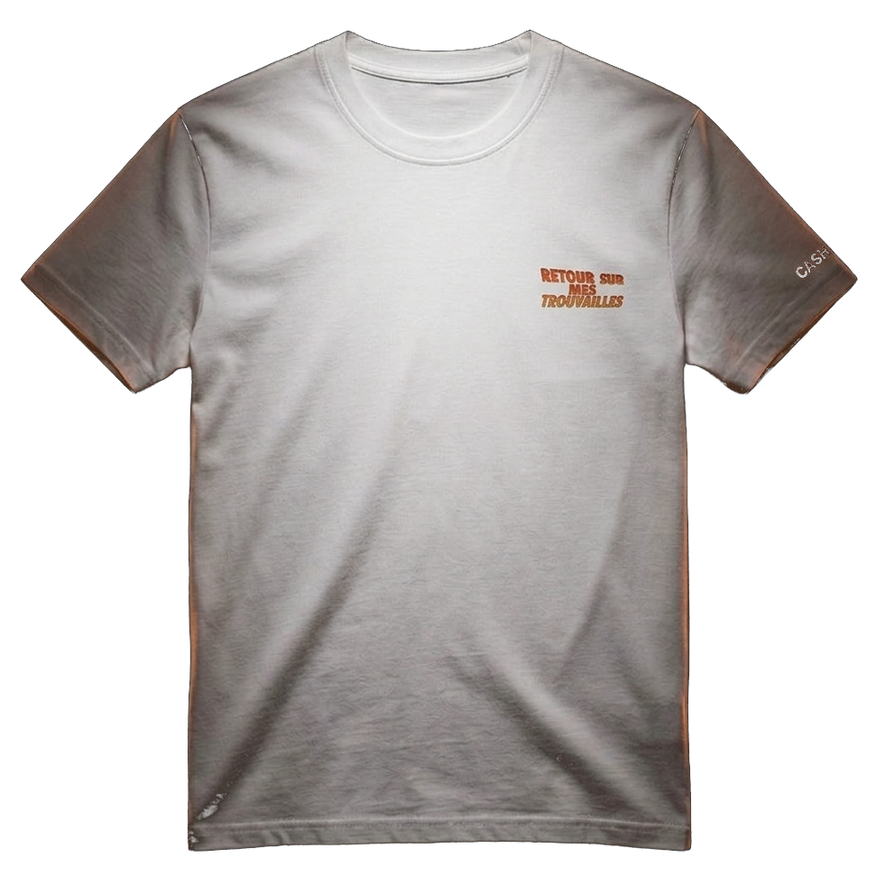 T-Shirt Chineur Validé par Retro Cash - Blanc