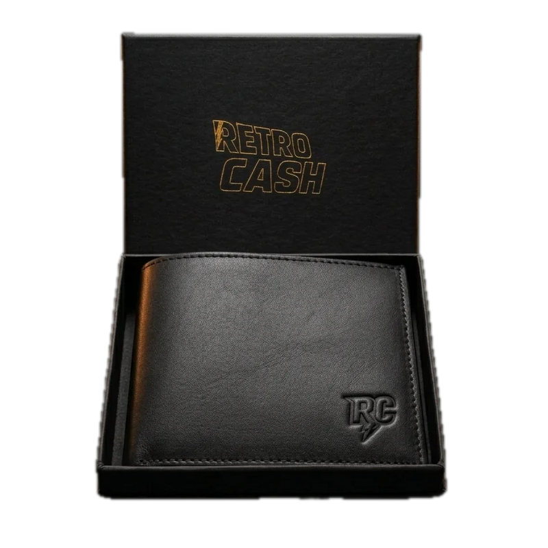 Portefeuille Retro Cash Noir